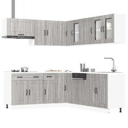 Set Mobili da Cucina 11 pz Kalmar Grigio Sonoma in Truciolato | homemem39