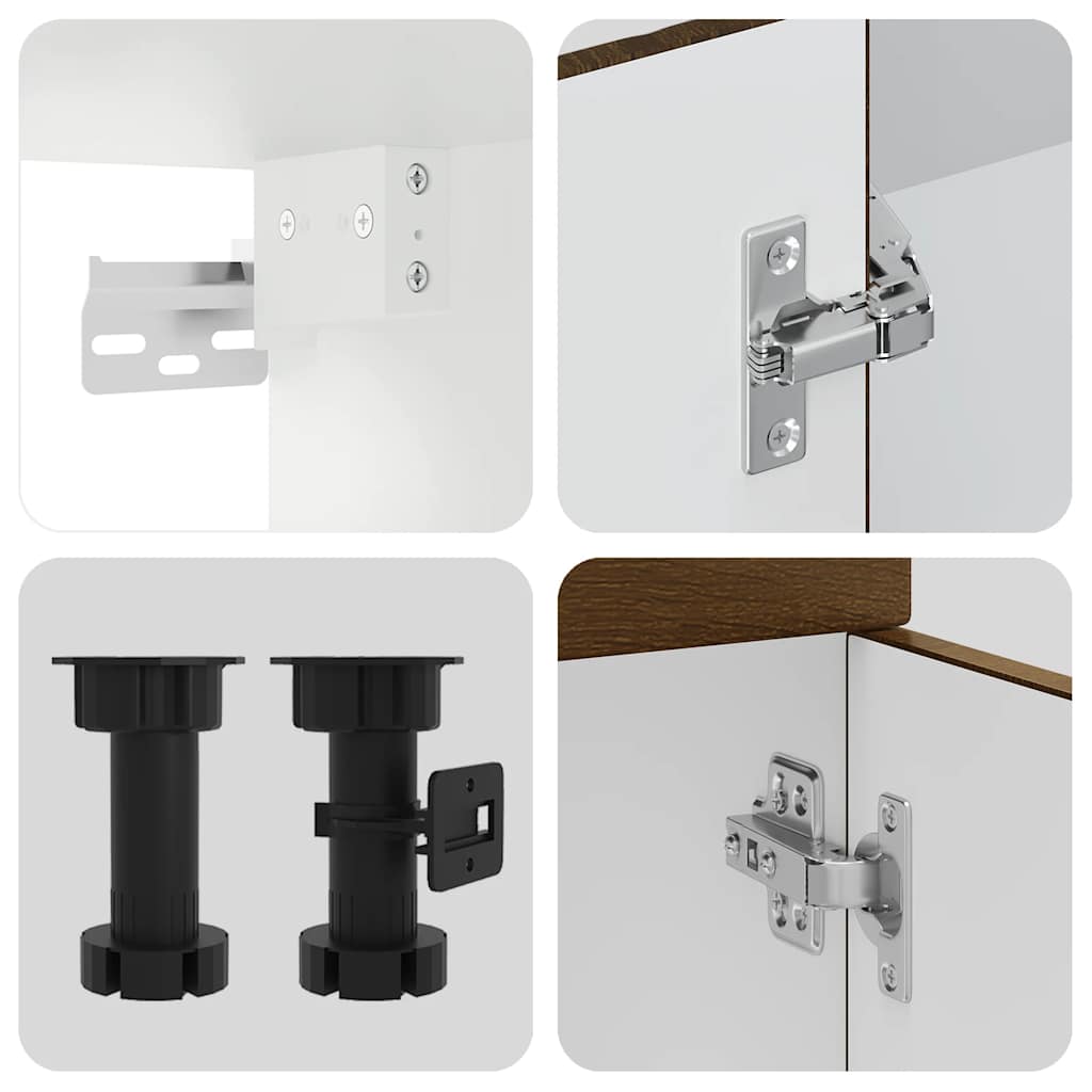 Set Mobili da Cucina 11 pz Kalmar Rovere Marrone in Truciolato | homemem39