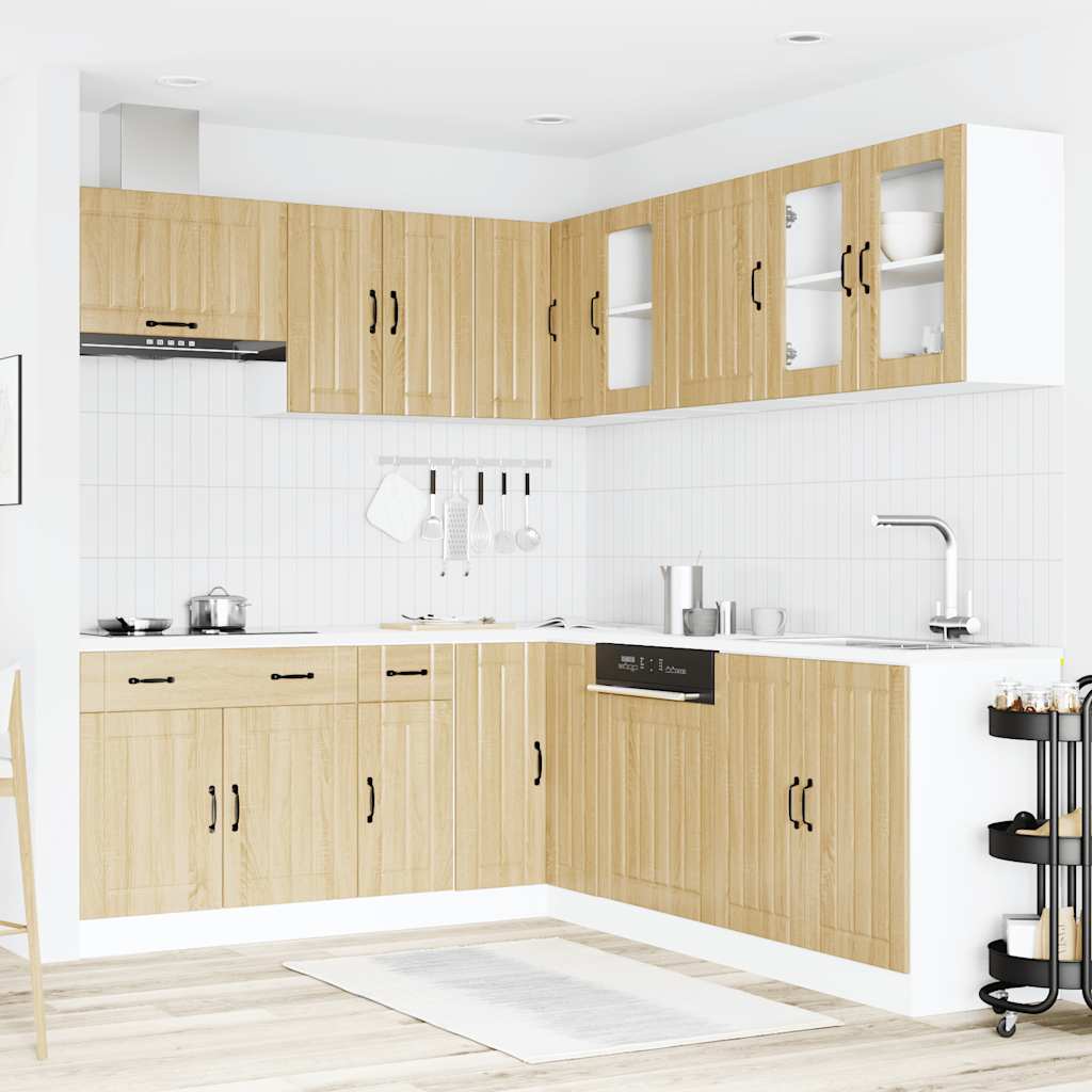 Set Mobili da Cucina 11 pz Lucca Rovere Sonoma in Truciolato | homemem39