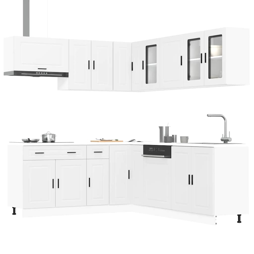 Set Mobili da Cucina 11 pz Porto Bianchi Legno Multistrato | homemem39