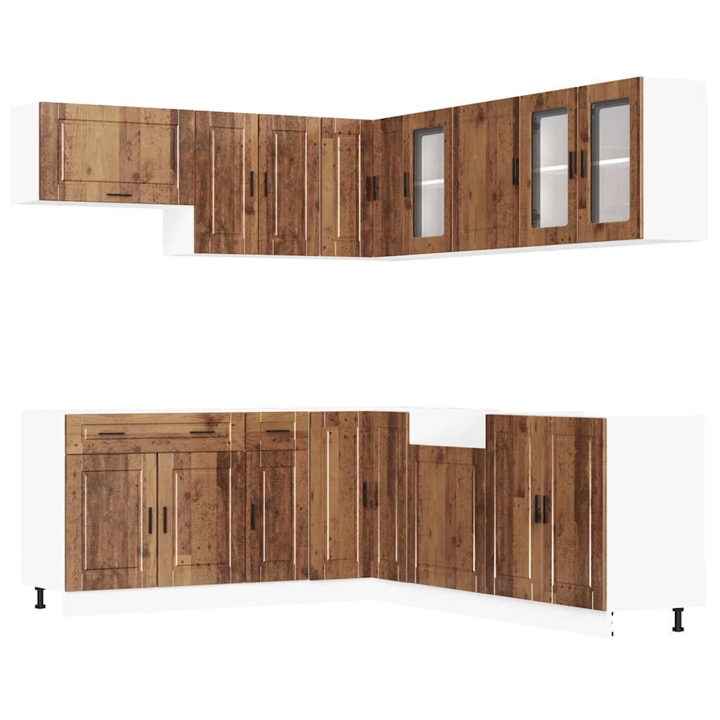 Set Mobili da Cucina 11 pz Porto Legno Antico in Truciolato | homemem39