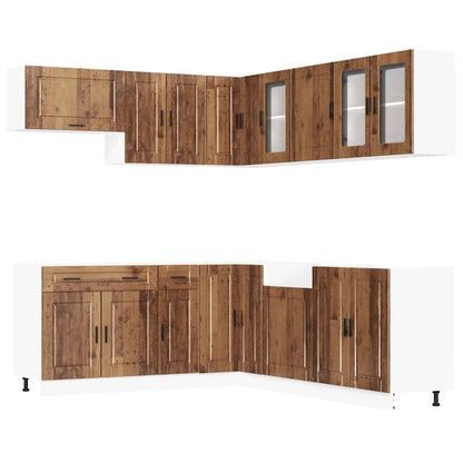 Set Mobili da Cucina 11 pz Porto Legno Antico in Truciolato | homemem39