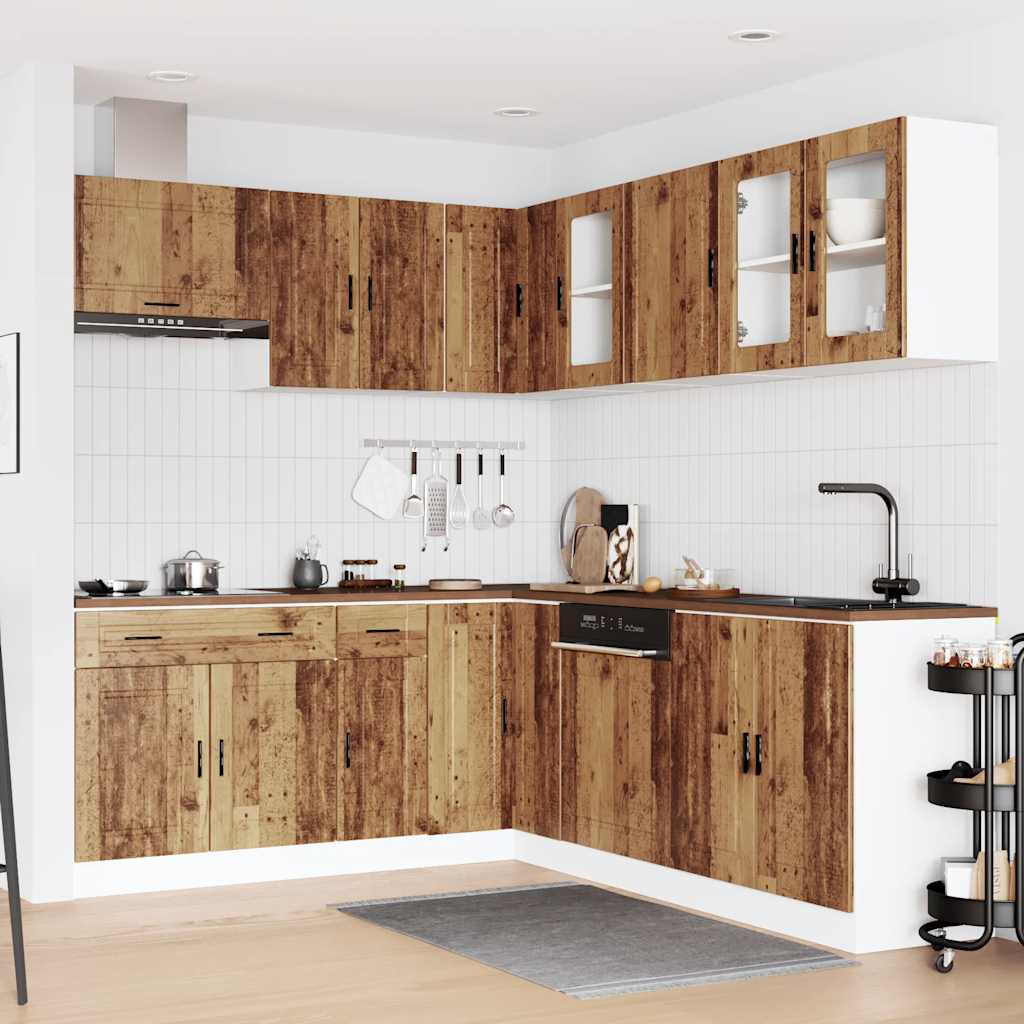 Set Mobili da Cucina 11 pz Porto Legno Antico in Truciolato | homemem39