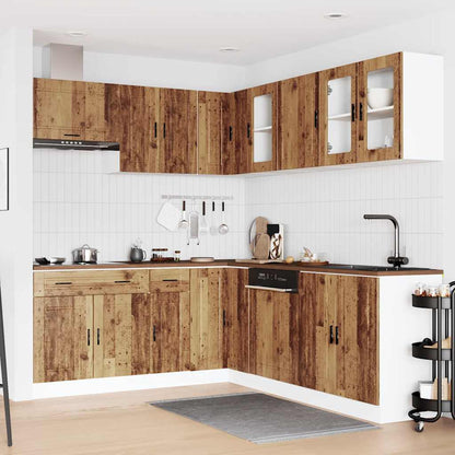 Set Mobili da Cucina 11 pz Porto Legno Antico in Truciolato | homemem39