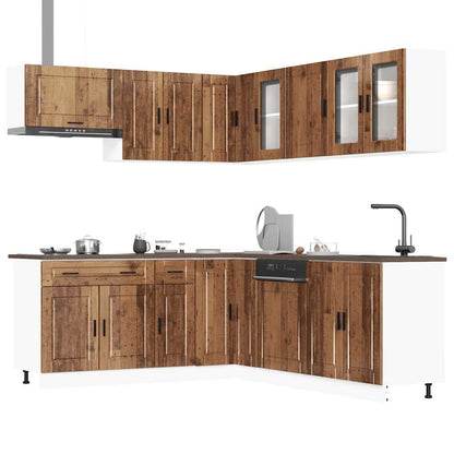 Set Mobili da Cucina 11 pz Porto Legno Antico in Truciolato | homemem39