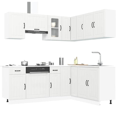 Set Mobili da Cucina 11 pz Kalmar Bianchi Legno Multistrato | homemem39