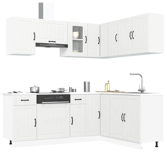 Set Mobili da Cucina 11 pz Kalmar Bianchi Legno Multistrato | homemem39