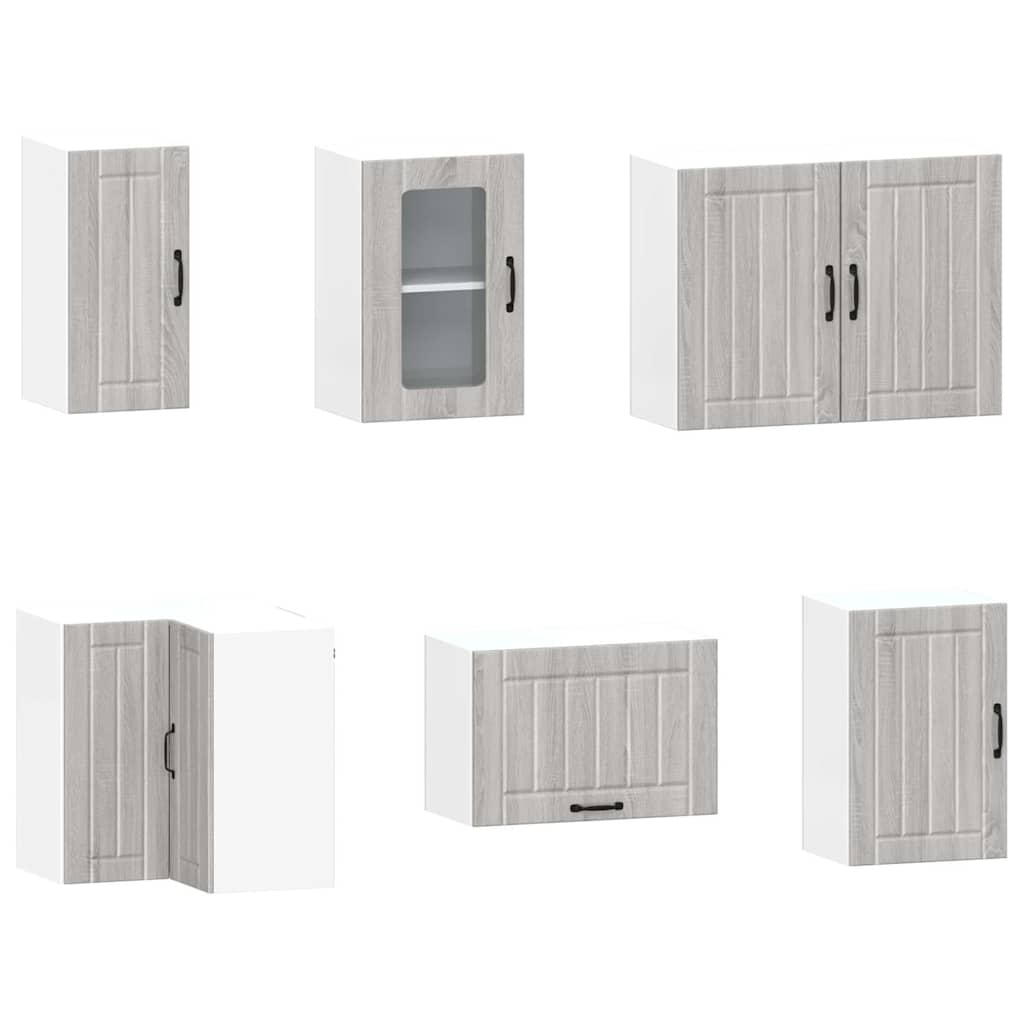 Set Mobili da Cucina 11 pz Kalmar Grigio Sonoma in Truciolato | homemem39