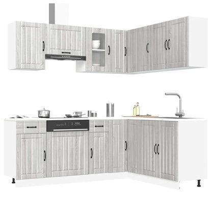Set Mobili da Cucina 11 pz Kalmar Grigio Sonoma in Truciolato | homemem39