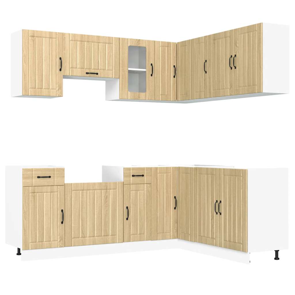 Set Mobili da Cucina 11 pz Lucca Rovere Sonoma in Truciolato | homemem39