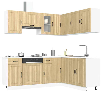 Set Mobili da Cucina 11 pz Lucca Rovere Sonoma in Truciolato