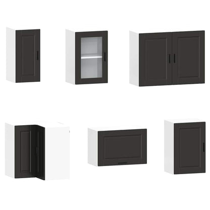 Set Mobili da Cucina 11 pz Porto Neri Legno Multistrato | homemem39