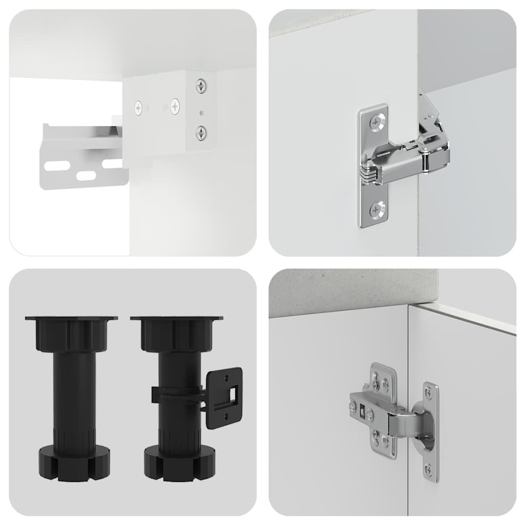 Set Mobili da Cucina 11 pz Porto Grigio Cemento in Truciolato | homemem39