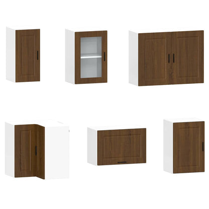 Set Mobili da Cucina 11 pz Porto Rovere Marrone in Truciolato | homemem39
