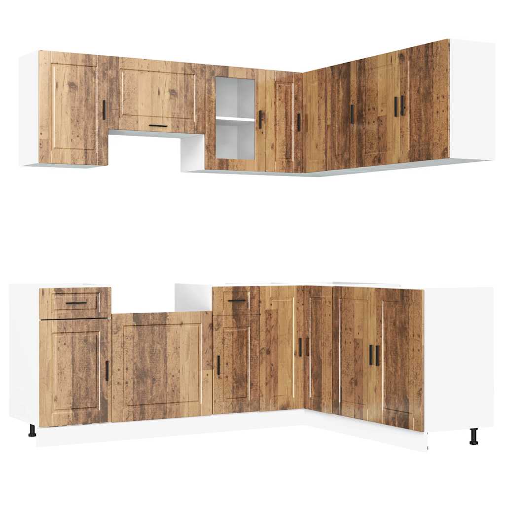 Set Mobili da Cucina 11 pz Porto Legno Antico in Truciolato | homemem39