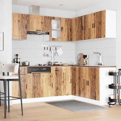 Set Mobili da Cucina 11 pz Porto Legno Antico in Truciolato | homemem39