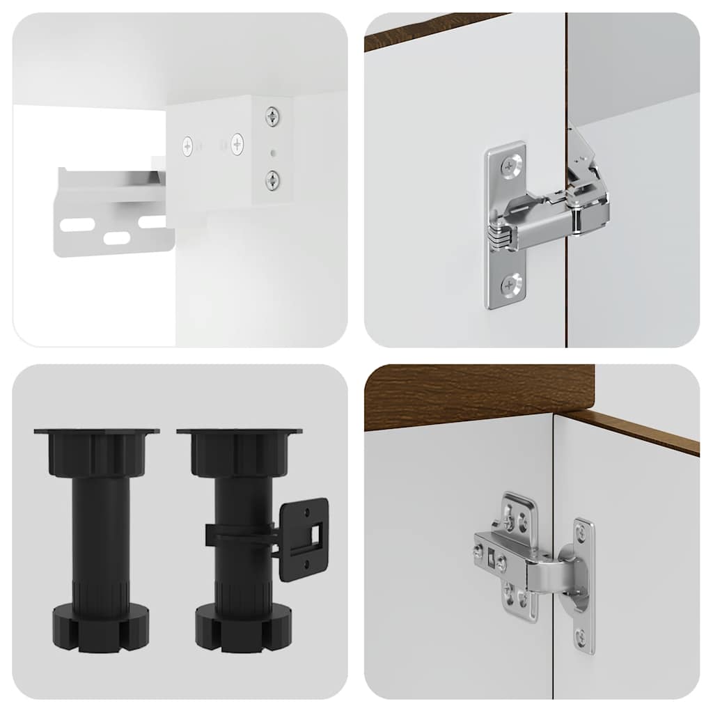 Set Mobili da Cucina 14 pz Kalmar Rovere Marrone in Truciolato | homemem39