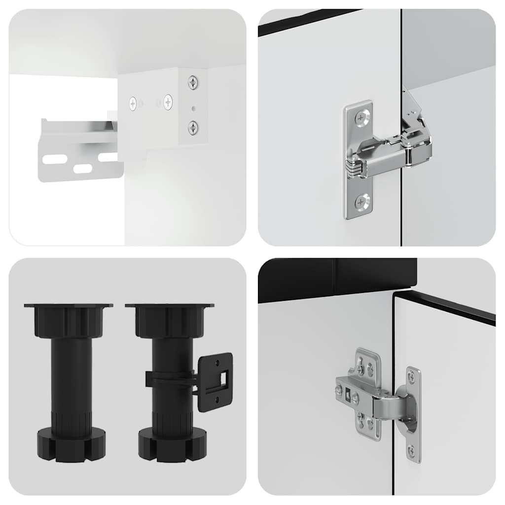 Set Mobili da Cucina 14 pz Porto Neri Legno Multistrato | homemem39