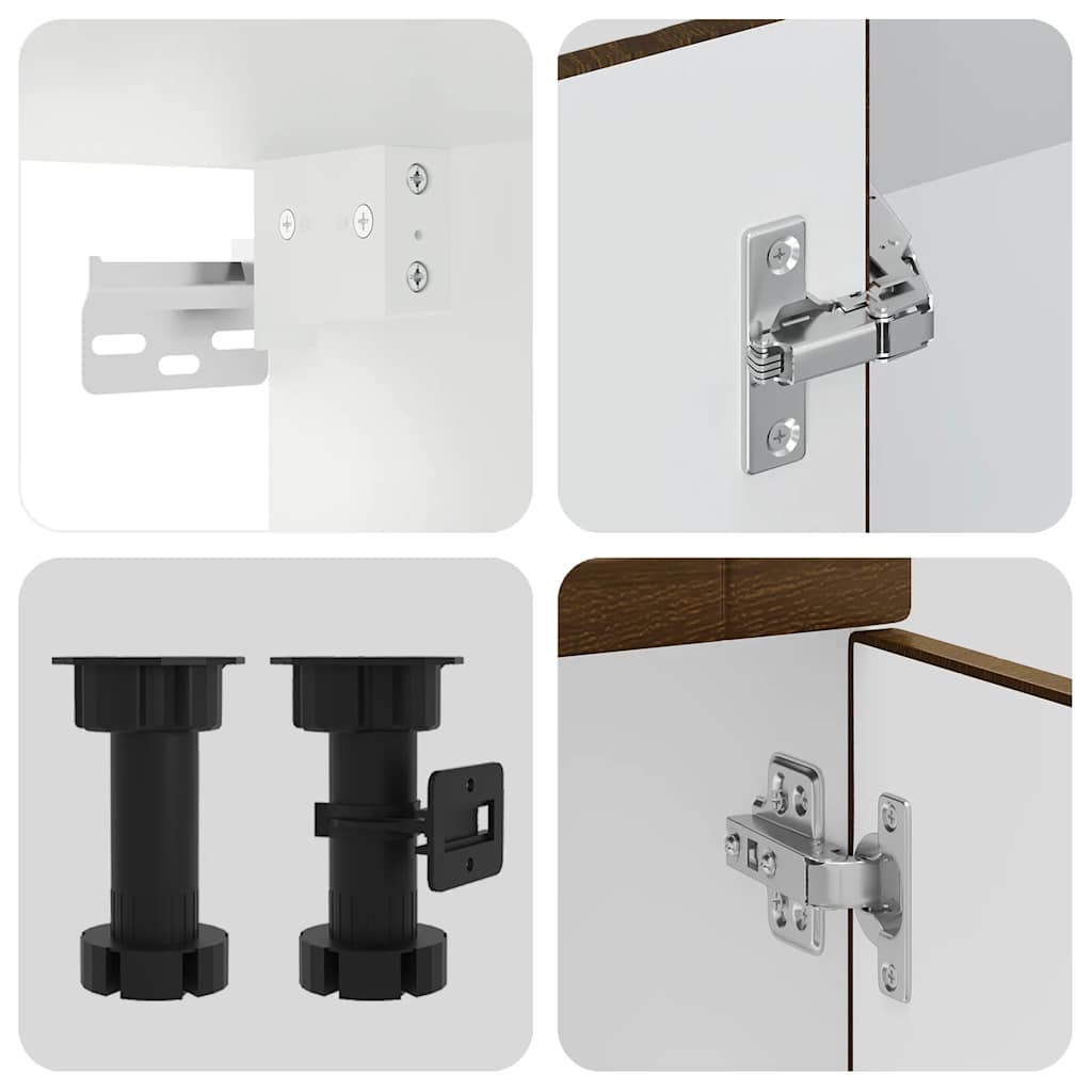 Set Mobili da Cucina 14 pz Porto Rovere Marrone in Truciolato | homemem39
