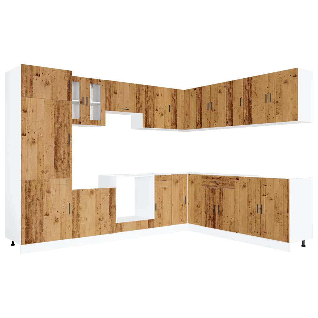 Set Mobili da Cucina 14 pz Porto Legno Antico in Truciolato | homemem39