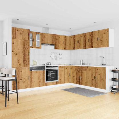 Set Mobili da Cucina 14 pz Porto Legno Antico in Truciolato