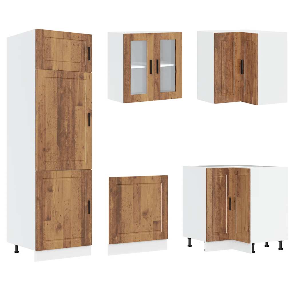 Set Mobili da Cucina 14 pz Porto Legno Antico in Truciolato