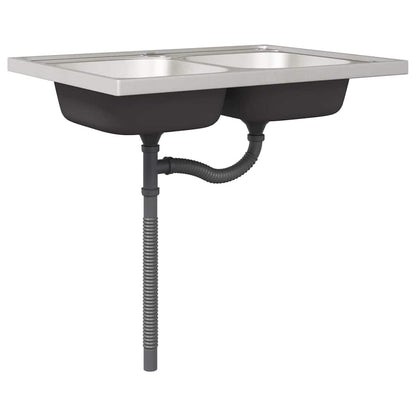 Mobile da cucina Kalmar Bianco Lucido 80 x 46 x 81,5 cm | homemem39