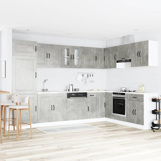 Mobile da cucina Kalmar Grigio cemento 80 x 46 x 81,5 cm | homemem39