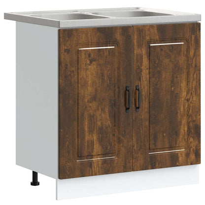 Mobile da cucina Kalmar 2 pcs Marrone 80 x 46 x 81.5 cm | homemem39