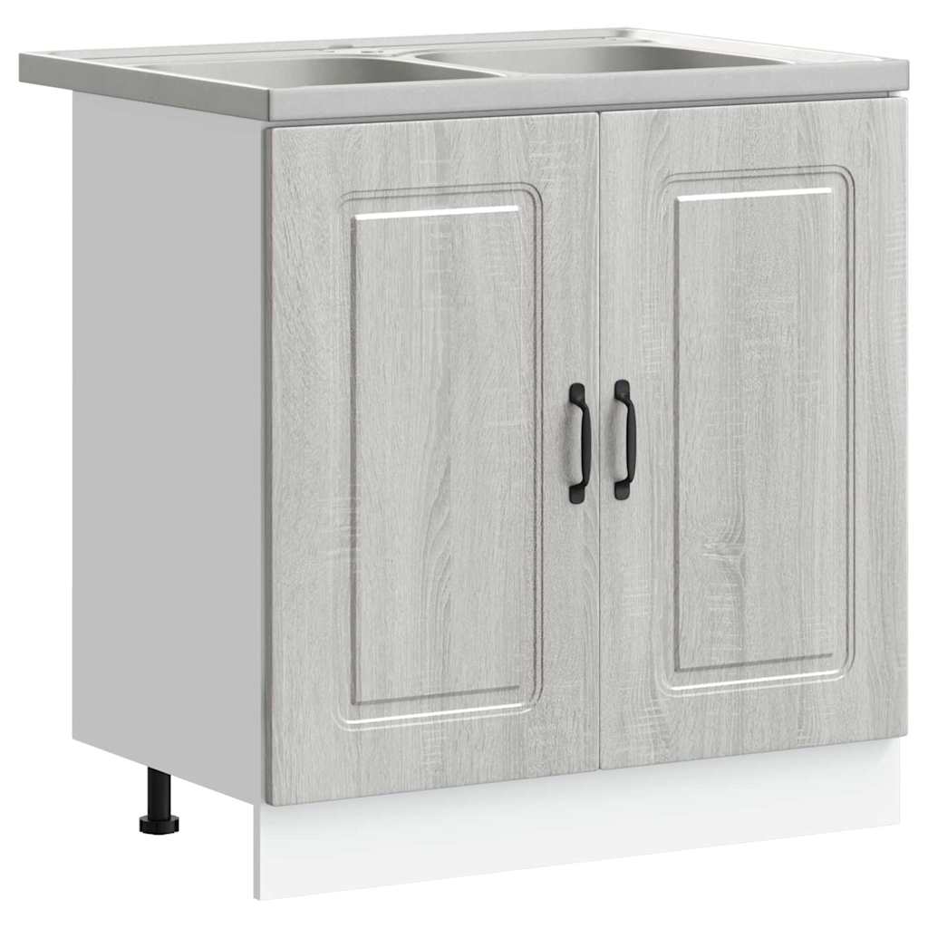 Mobile da cucina Kalmar Grigio Sonoma 80 x 46 x 81,5 cm | homemem39