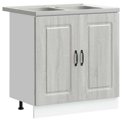 Mobile da cucina Kalmar Grigio Sonoma 80 x 46 x 81,5 cm | homemem39