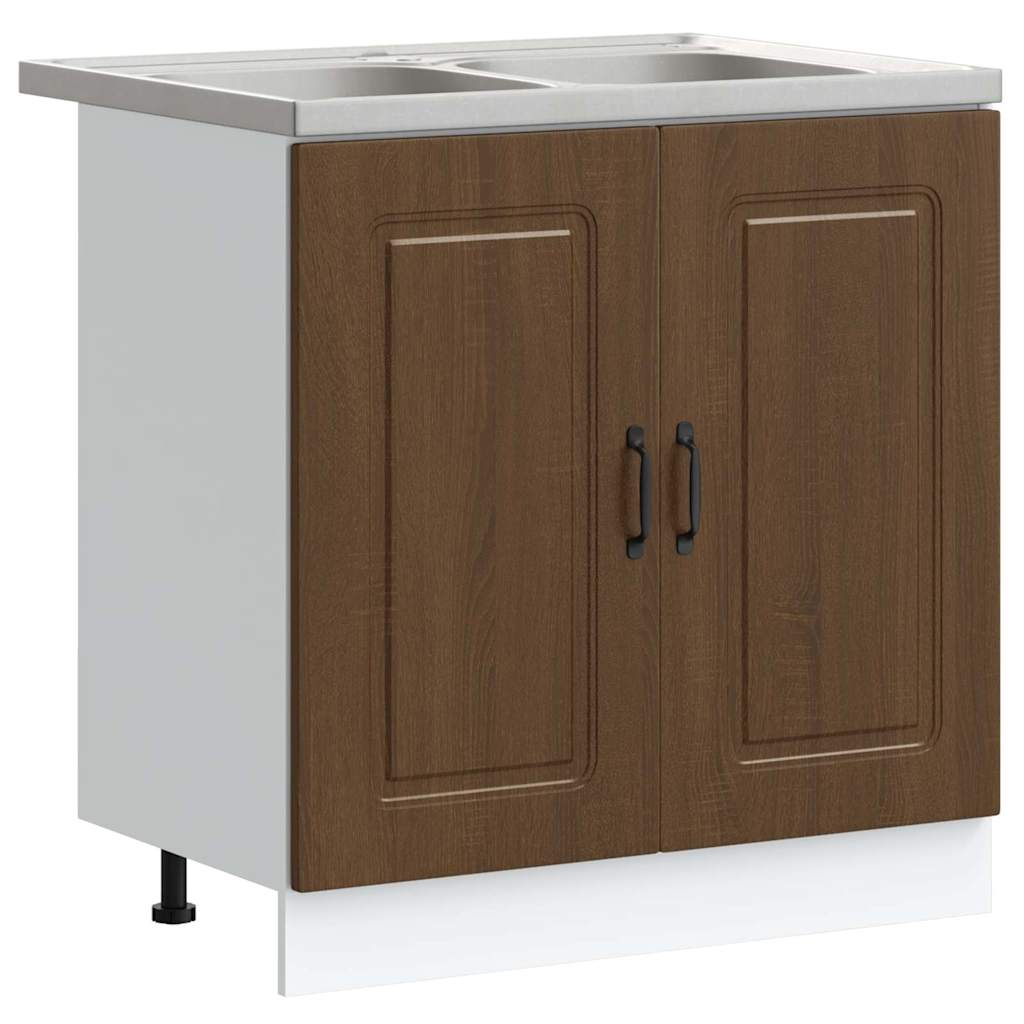 Mobile da cucina Kalmar Rovere Marrone 80 x 46 x 81,5 cm | homemem39
