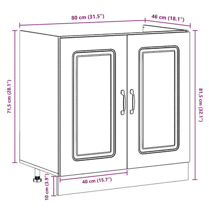 Mobile da cucina Kalmar Legno vecchio 80 x 46 x 81,5 cm | homemem39