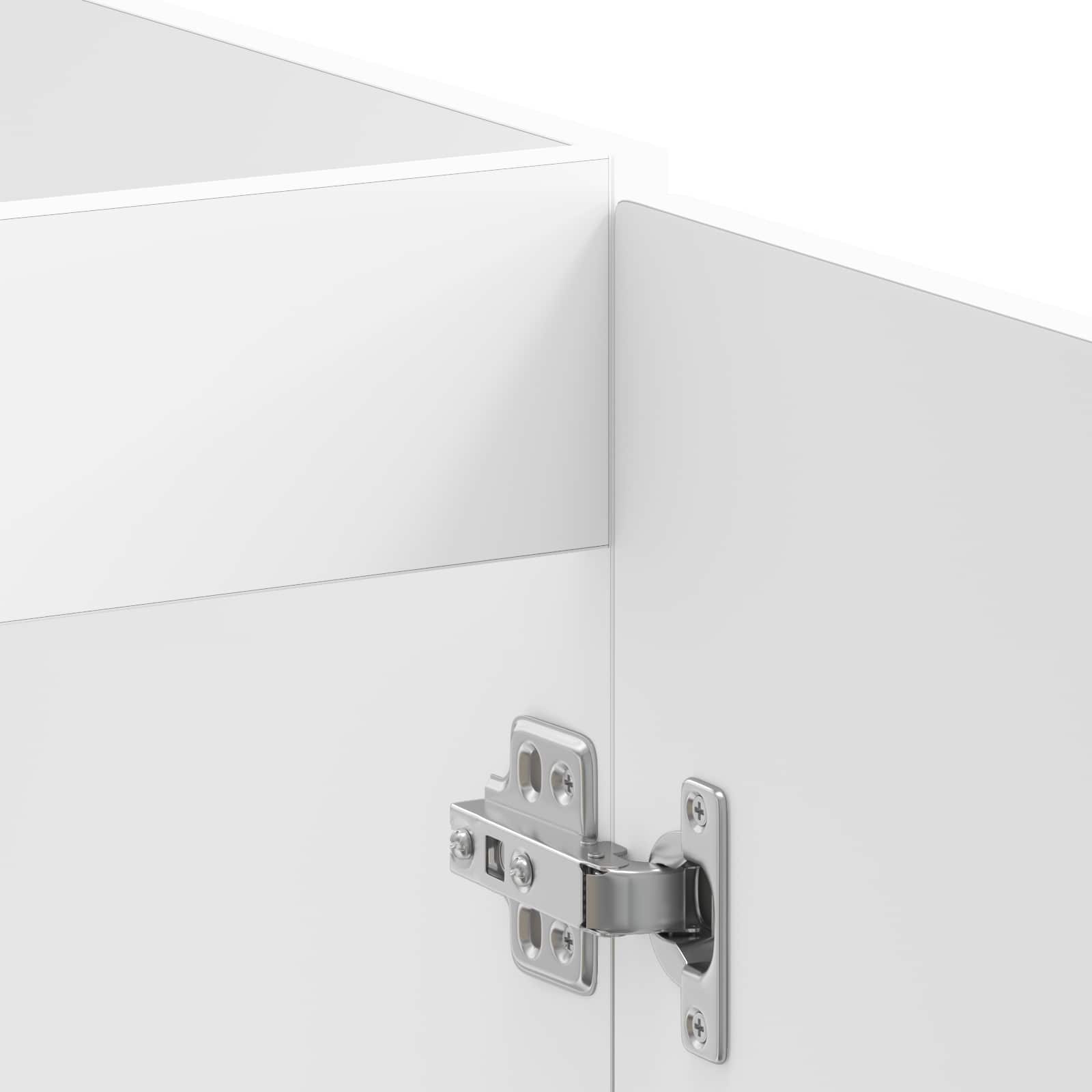 Mobiletto per lavabo Lucca 2 pcs Bianco Legno multistrato | homemem39