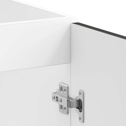 Mobiletto per lavabo Lucca 2 pcs Nero Legno multistrato | homemem39