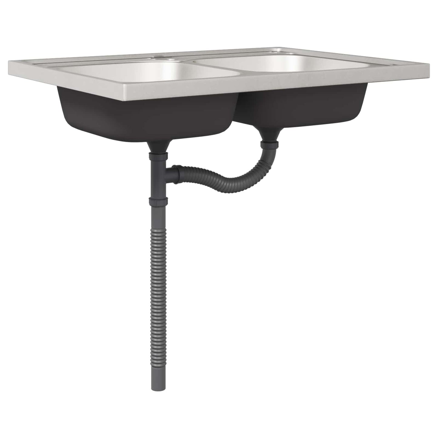 Mobiletto per lavabo con porta Lucca 2 pcs Grigio Sonoma | homemem39
