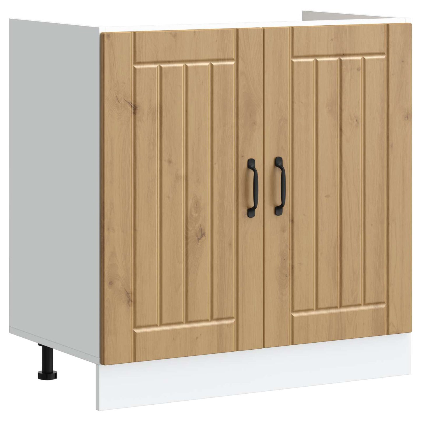 Mobiletto per lavabo con porta Lucca 2 pcs Rovere artigianale | homemem39