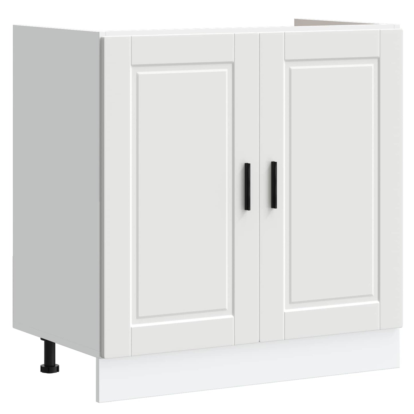 Mobiletto per lavabo Porto 2 pcs Bianco Legno multistrato