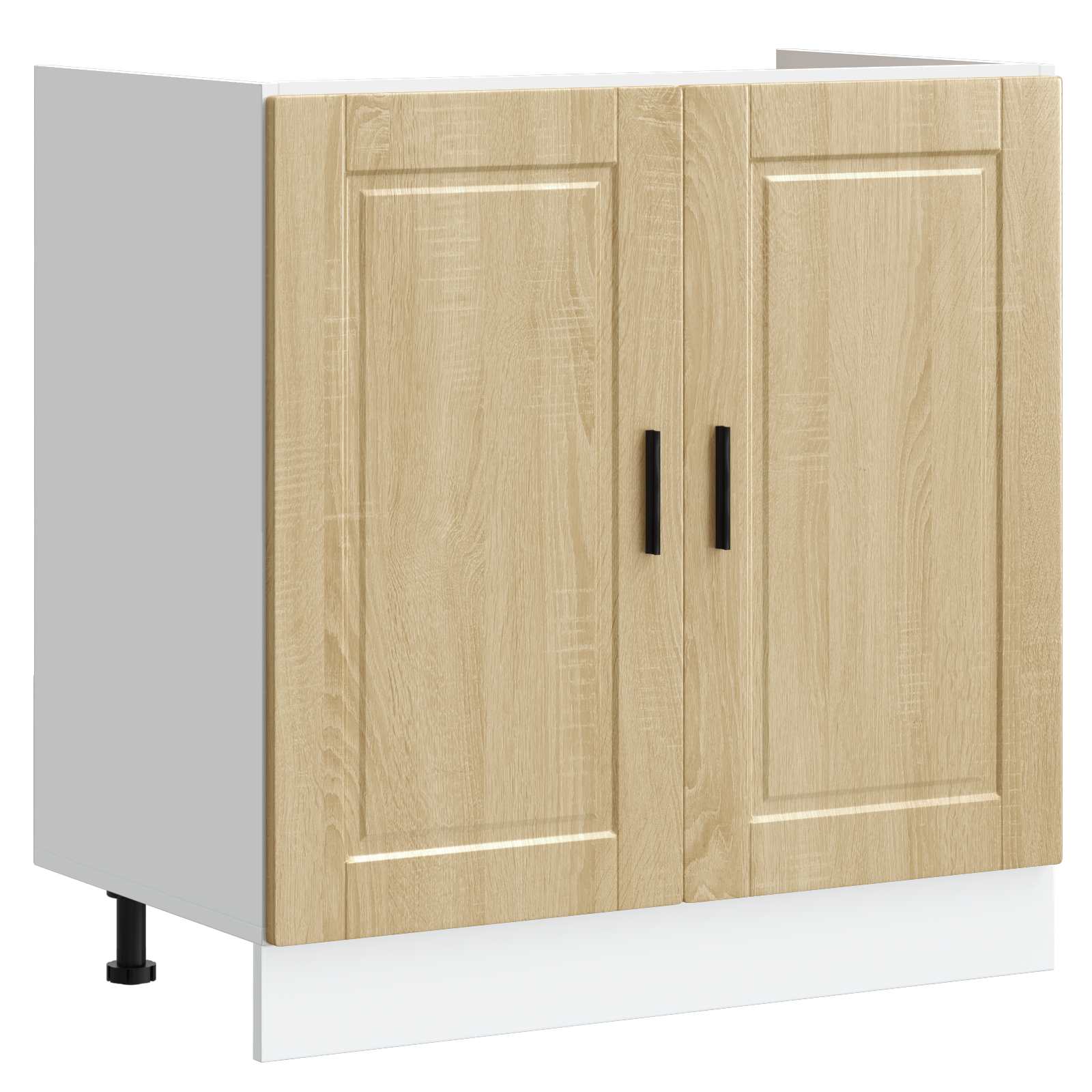 Mobiletto per lavabo Porto 2 pcs Marrone Legno multistrato | homemem39