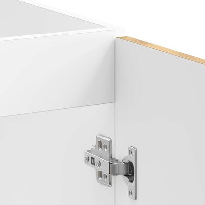 Mobiletto per lavabo Porto 2 pcs Marrone Legno multistrato | homemem39