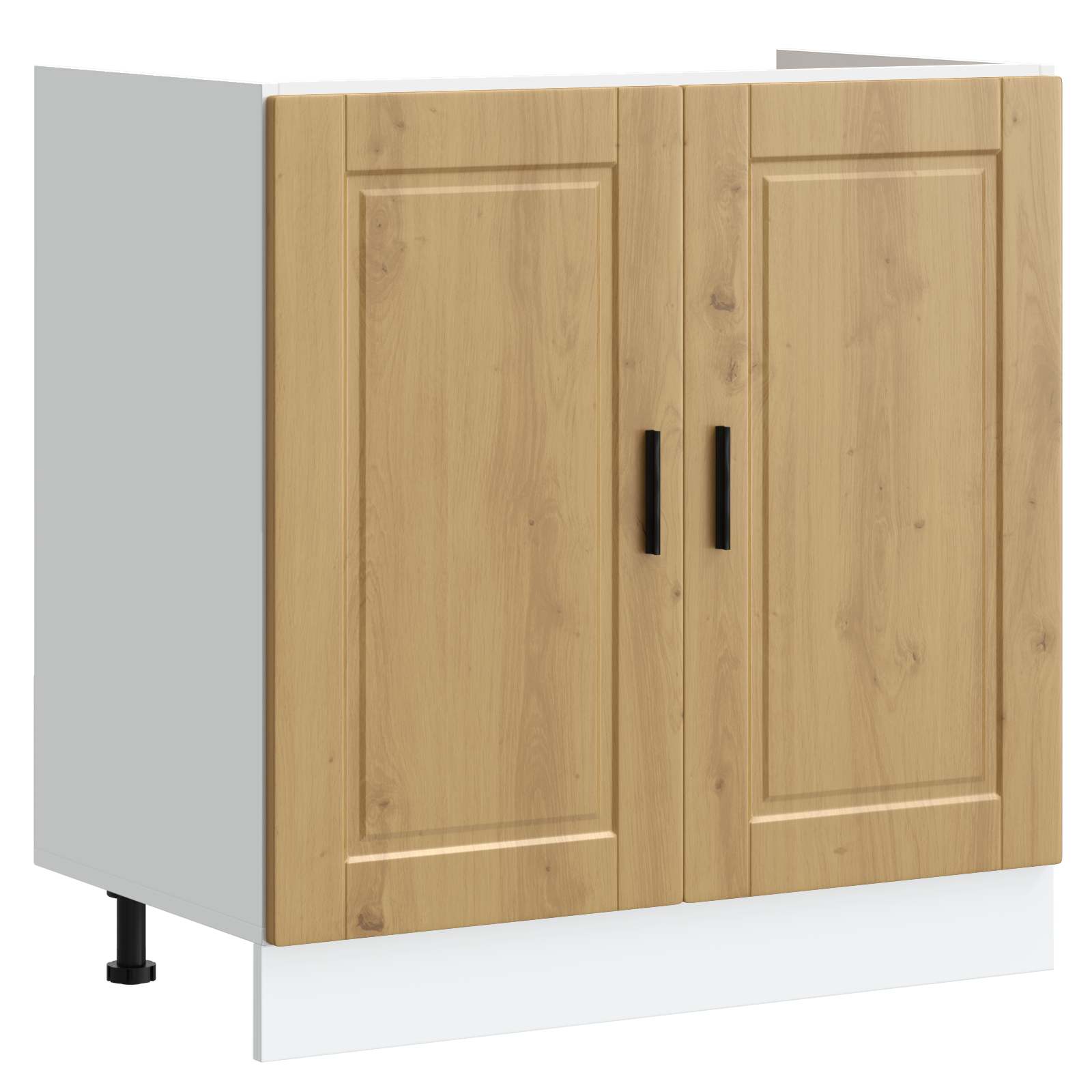Mobiletto per lavabo Porto 2 pcs Marrone Legno multistrato | homemem39