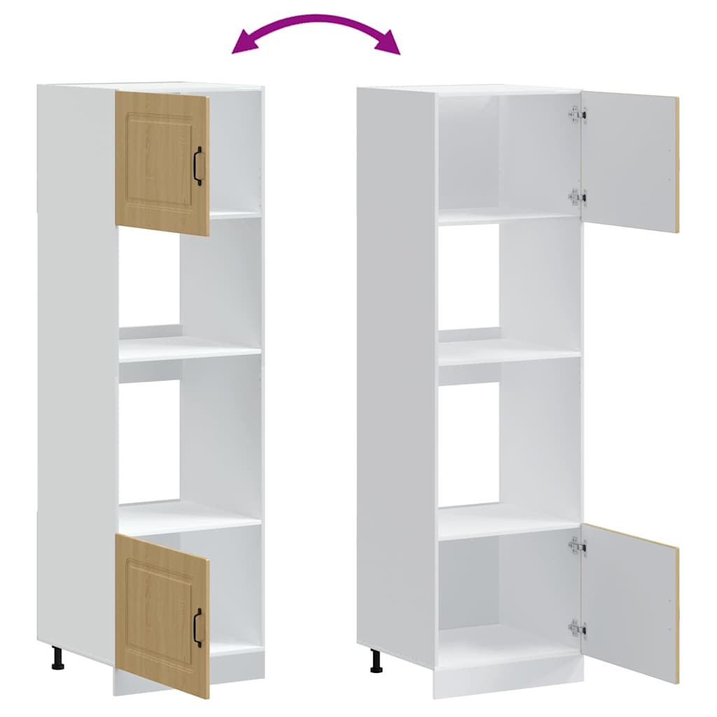 Armadi Forno 2 pz Lucca Rovere Sonoma in Legno Multistrato - homemem39