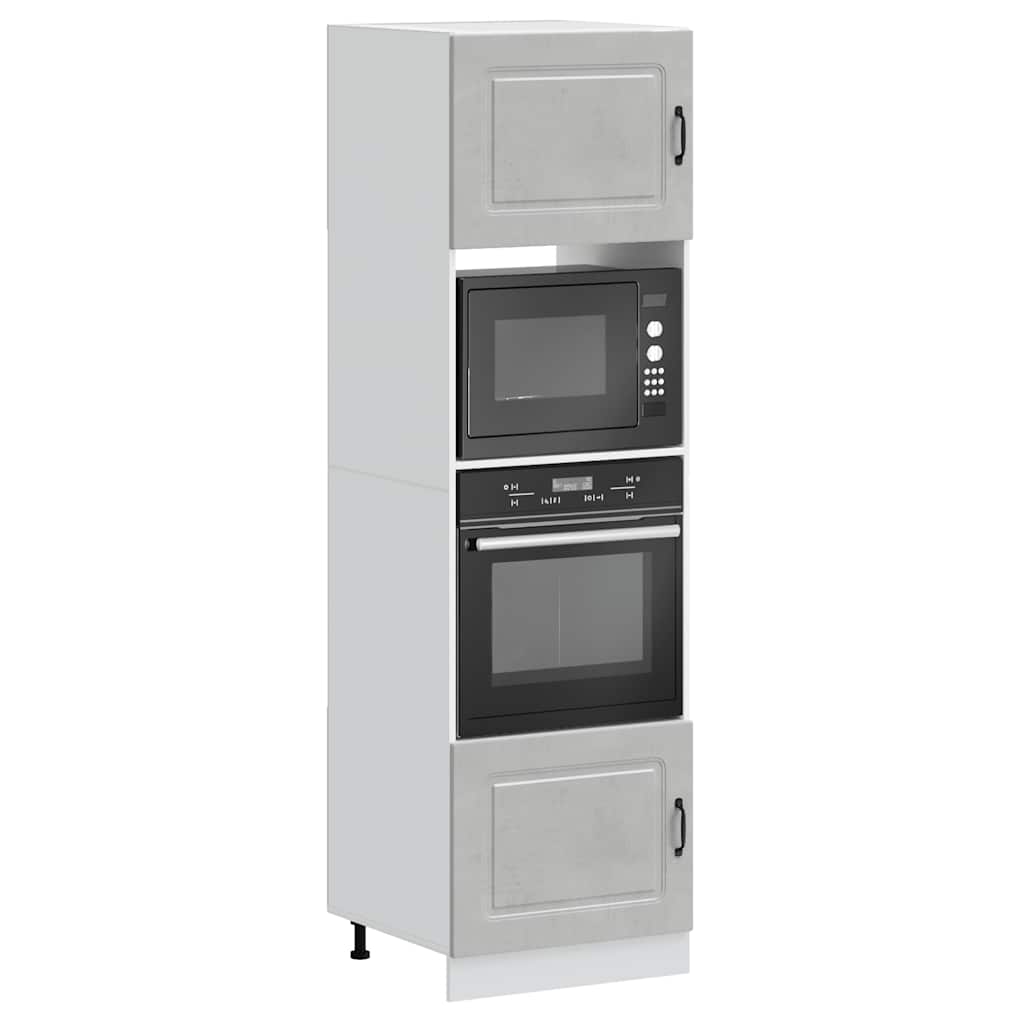Armadi Forno 2 pz Kalmar Grigio Cemento in Legno Multistrato | homemem39