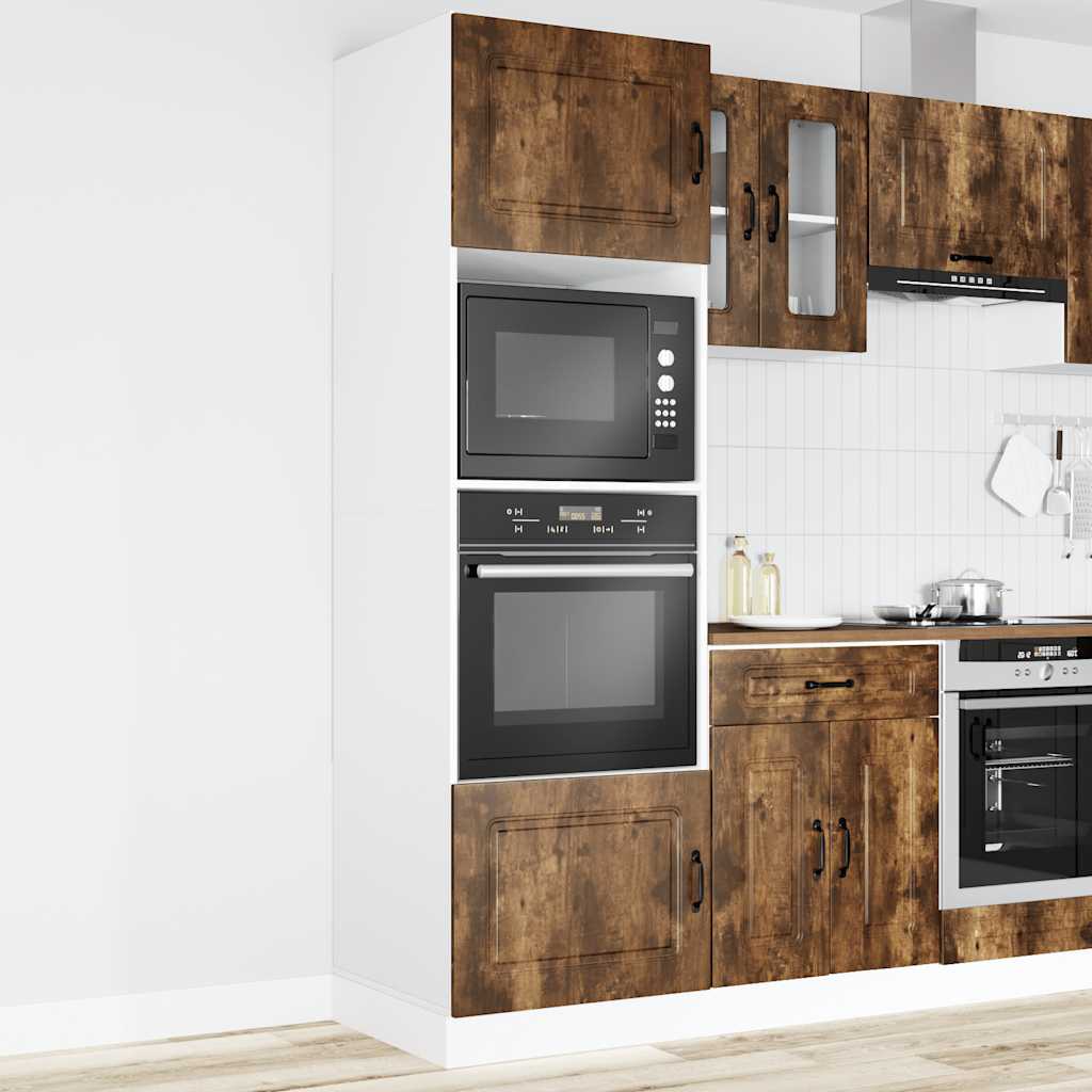 Armadi Forno 2 pz Lucca Rovere Fumo in Legno Multistrato - homemem39