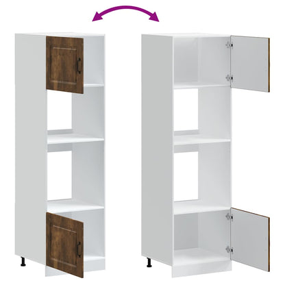 Armadi Forno 2 pz Lucca Rovere Fumo in Legno Multistrato - homemem39