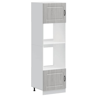 Armadi Forno 2 pz Lucca Grigio Sonoma in Legno Multistrato - homemem39