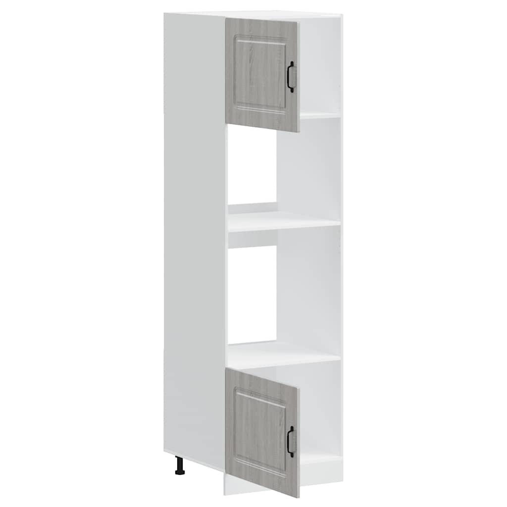 Armadi Forno 2 pz Lucca Grigio Sonoma in Legno Multistrato - homemem39