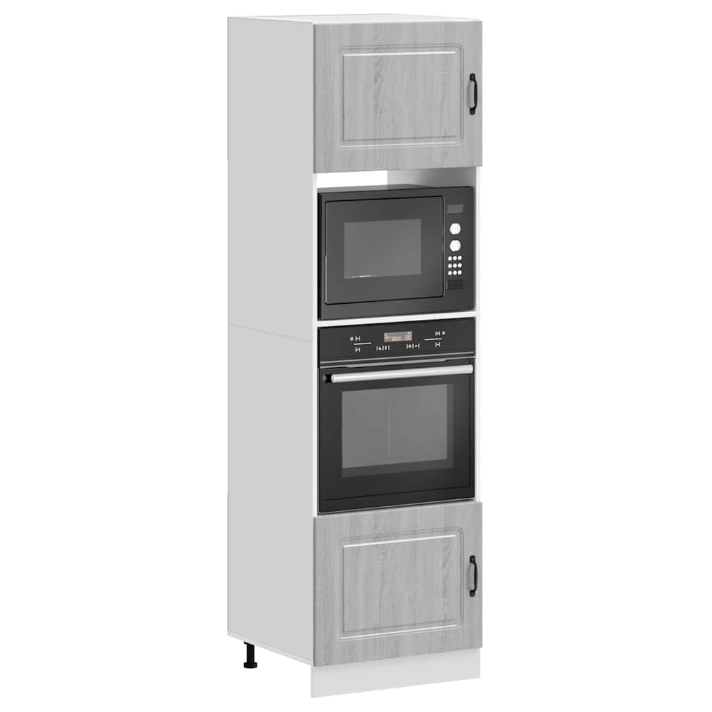 Armadi Forno 2 pz Kalmar Grigio Sonoma in Legno Multistrato | homemem39