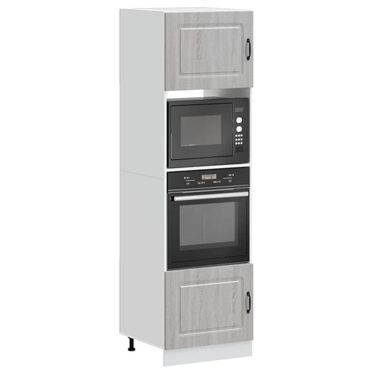 Armadi Forno 2 pz Kalmar Grigio Sonoma in Legno Multistrato | homemem39