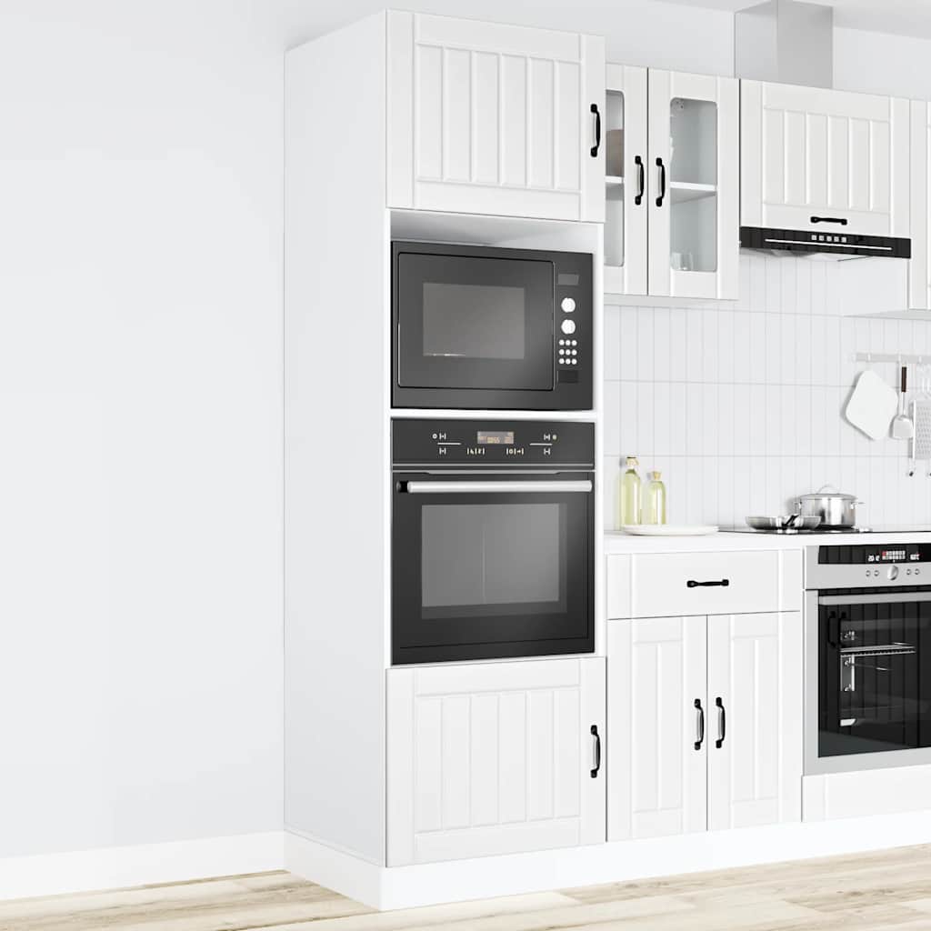 Armadi Forno 2 pz Lucca Bianchi in Legno Multistrato | homemem39